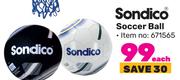 Sondico Soccer Ball-Each
