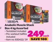 SSA Anabolic Muscle Stack Box Assorted-4Kg Each