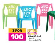 Sunny Kids ABC Chair-For 3