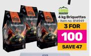 Camp Master Briquettes-For 3 x 4Kg