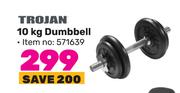 Trojan 10Kg Dumbbell