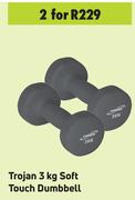 Trojan 3 Kg Soft Touch Dumbbell-For 2 