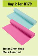 Trojan 3mm Yoga Mats Assorted- For Any 2
