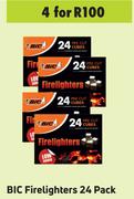BIC Firelighters 24's Pack-For 4