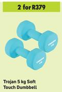 Trojan 5 Kg Soft Touch Dumbbell-For 2 