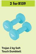 Trojan 2 Kg Soft Touch Dumbbell-For 2 