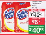 Golden Cloud Cake Wheat Flour-For 2 x 2.5kg 