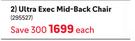 Ultra Exec Mid Back Chair-Each
