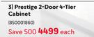 Prestige 2 Door 4 Tier Cabinet-Each
