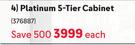 Platinum 5 Tier Cabinet-Each