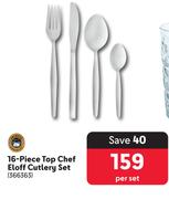 16-Piece Top Chef Eloff Cutlery Set 366363-Per Set