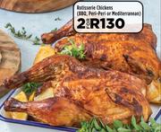Rotisserie Chickens (BBQ, Peri-Peri Or Mediterranean)-For 2