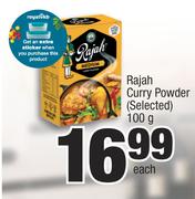 Rajah Curry Powder (Selected)-100g Each