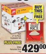 Hart J7 10 Piece Cookware Set + Free Spar Parboiled Rice 1kg-For Both