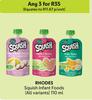 Rhodes Squish Infant Foods (All Variants)-For Any 3 x 110ml