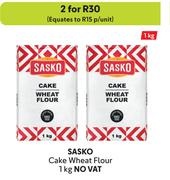 Sasko Cake Wheat Flour-For 2 x 1kg
