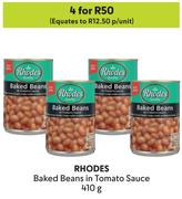 Rhodes Baked Beans In Tomato Sauce-For 4 x 410g