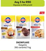 Snowflake Easymix (All Variants)-For Any 3 x 1kg
