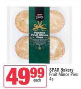 Spar Bakery Fruit Mince Pies-4s Each