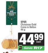 Spar Christmas Gold Coins In Nelton-44g Each
