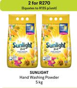 Sunlight Hand Washing Powder-For 2 x 5kg