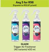 Glade Trigger Air Freshener (All Variants)-For Any 3 x 400ml