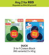 Duck 3-In-1 Cistern Block (All Variants)-For Any 2 x 3 x 45g