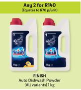 Finish Auto Dishwash Powder (All Variants)-For Any 2 x 1kg