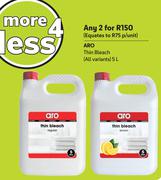 Aro Thin Bleach( All Variants)-For Any 2 x 5Ltr