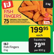 I&J Fish Fingers-2Kg Each