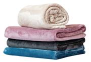 Home Living Plush Coral Flannel Throw 180 x 200cm-Each