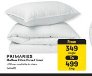 Primaries Hollow Fibre Duvet Inner (Single)