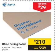 Gyproc Rhino Ceiling Board 7309-6.4mm X 1.2m X 3.0m