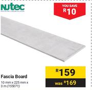Nutec Fascia Board 155071-10mm X 225mm X 3m