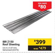 IBR Z 150 Roof Sheeting 22376-3.6m X 0.47mm