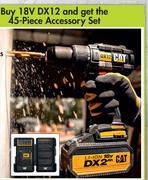CAT 18V Cordless Brushless Hammer Drill DX12-Per Kit