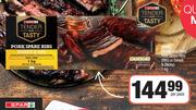 Spar Tender & Tasty Pork Spare Ribs BBQ Or Sweet & Sticky-1Kg Per Pack