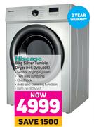 Hisense 8Kg Silver Tumble Dryer HIS DVDL80S