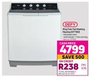 Defy 18Kg Twin Tub Washing Machine DTT180