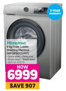 Hisense 9Kg Front Loader Washing Machine WFQP9012VMT