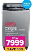 Defy 17Kg Top Loader Washing Machine DTL153