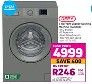  Defy 6Kg Front Loader Washing Machine DAW382