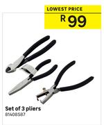 Set Of 3 Pliers