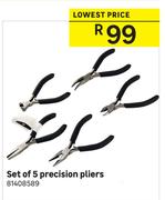 Set Of 5 Precision Pliers