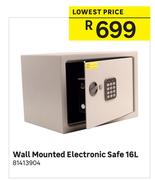 Wall Mounted Electronic Safe 16Ltr