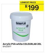 Acrylic PVA White Colour Lab-20Ltr