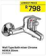 Wall Type Bath Mixer Chrome Nerea 35mm