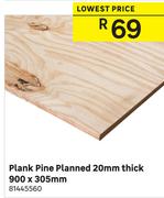 Plank Pine Planned 20mm Thick-900 x 305mm