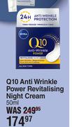 Nivea Q10 Anti Wrinkle Power Revitalising Night Cream-50ml