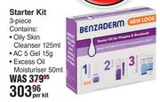 Benzac Benzaderm Starter Kit 3 Piece-Per Kit